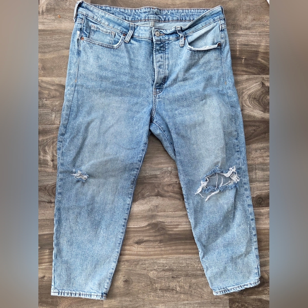 Old Navy Women's Light Blue Straight Leg Jeans